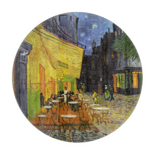 カフェテラスアットナイトバンゴッホ カッティングボード