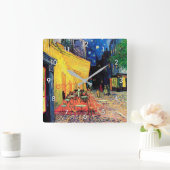 カフェテラスアットナイトヴィンセントヴァンゴッホ スクエア壁時計 (ホーム)