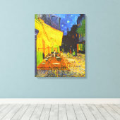 カフェテラスアットナイト キャンバスプリント (インサイチュ (ウッドフロア))