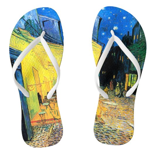カフェテラスアットナイト(1888)ヴァンゴッホファインアート ビーチサンダル (ソール)