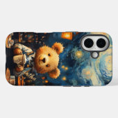 カフェテラスウィズベアバリスタヴァンゴッホスタイル Case-Mate iPhoneケース (裏面 (横))