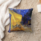 カフェテラスナイトフランスビンセントバンゴッホ クッション (ブランケット)