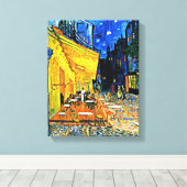 カフェテラスバイビンセントバンゴッホ キャンバスプリント (インサイチュ (ウッドフロア))