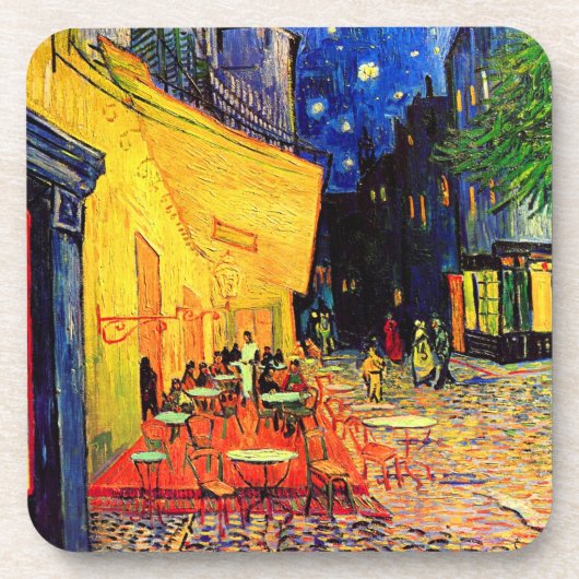 カフェテラスプレイスデュフォーラムヴァンゴッホファインアート コースター (正面)