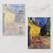 カフェテラス上のプレイスデュフォーラムアルル 名刺 (正面/裏面)