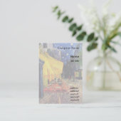 カフェテラス上のプレイスデュフォーラムアルル 名刺 (スタンド正面)