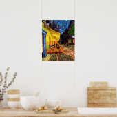 カフェテラスatナイトバイビンセント・ヴァン・ゴッホアプリント ポスター (キッチン)