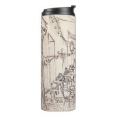 カフェテラスat Night、ファインアートスケッチ、ヴァンゴッホ タンブラー (回転左)