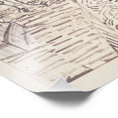 カフェテラスat Night、ファインアートスケッチ、ヴァンゴッホ フォトプリント (角)