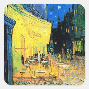 カフェテラスat Night (1888)ヴィンセント・ヴァン・ゴッホ・アート スクエアシール
