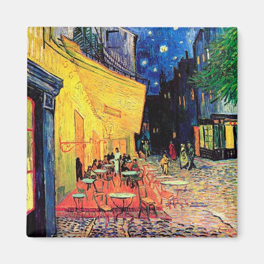 カフェテラスat Night, Vincent van ゴッホ, 1888 マグネット (正面)