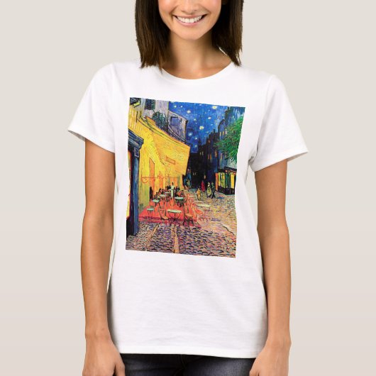 カフェテラスat Night, Vincent van ゴッホ, 1888 Tシャツ (正面)