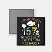カフェテリアの混乱67日間を生き抜いた 67 メメルンク マグネット (正面/裏面)
