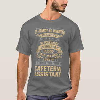 カフェテリアアシスタント永遠にタイトルジョブギフトサイト Tシャツ