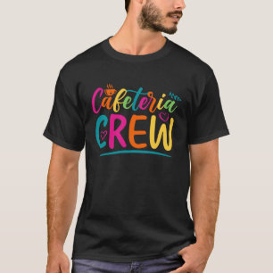 カフェテリアクルー学校給食レディースクワッドフードサービス Tシャツ