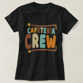 カフェテリアクルー文字グルーヴィレトロ Tシャツ
