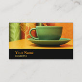 カフェテリアケータリングカフェマネジャー名刺 名刺 (正面)