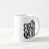 カフェテリアランウェイの女王さま ピンク コーヒーマグカップ (正面右)