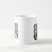カフェテリアランウェイの女王さま ピンク コーヒーマグカップ (中央)