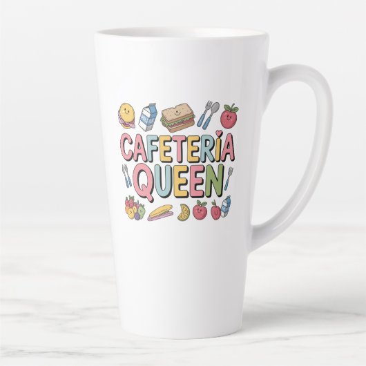 カフェテリア女王 カフェラテマグ (右)
