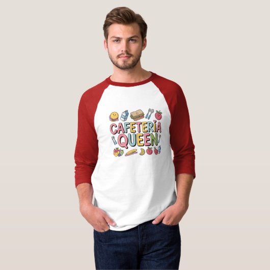 カフェテリア女王 Tシャツ (正面フル)
