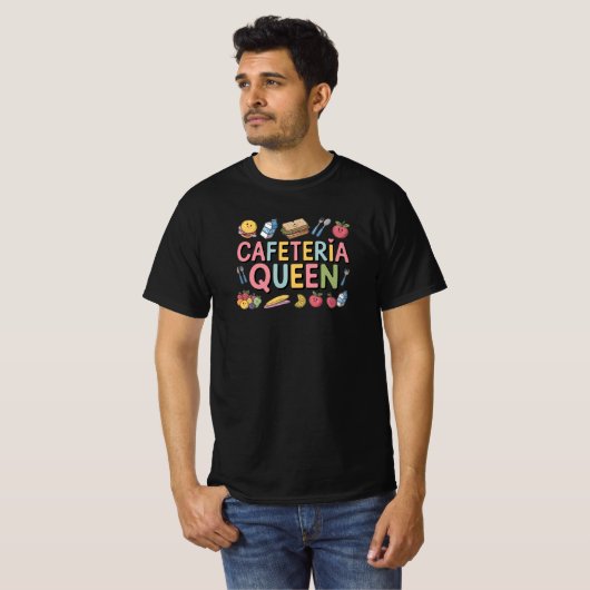 カフェテリア女王 Tシャツ (正面フル)