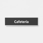 カフェテリア 黒と白 サインプレート (正面)