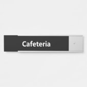 カフェテリア 黒と白 サインプレート (正面)