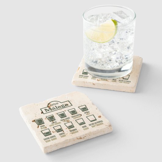 カフェデマラガ ストーンコースター (横)