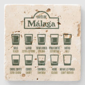 カフェデマラガ ストーンコースター (正面)