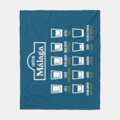 カフェデマラガ フリースブランケット (正面)