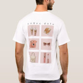 カフェデートの雰囲気Tシャツ Tシャツ (裏面)