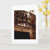 カフェト空白のロニグリーティングカード カード (黄色い花)