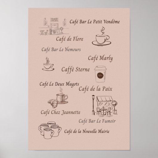 カフェドゥパリ ポスター (正面)