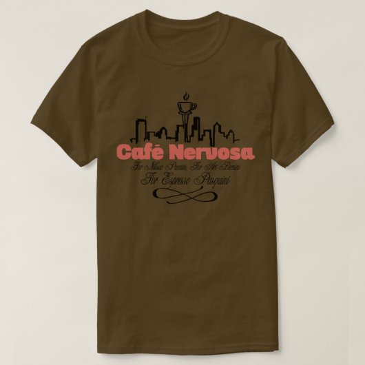 カフェネルヴォサ Tシャツ (デザイン正面)