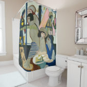 カフェバイエルンストルートヴィッヒキルヒナー シャワーカーテン (インサイチュ)