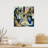 カフェバイエルンストルートヴィッヒキルヒナー ポスター (キッチン)