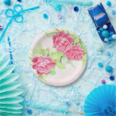 カフェバラデザインオン紙プレート8" ペーパープレート (パーティー)