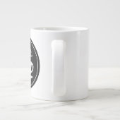 カフェバリスタパーソナライズされたジャンボコーヒーマグ ジャンボコーヒーマグカップ (裏面)