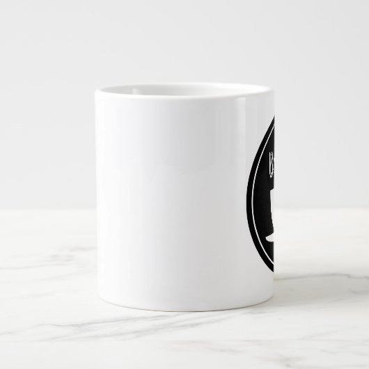 カフェバリスタパーソナライズされたジャンボコーヒーマグ ジャンボコーヒーマグカップ (正面)