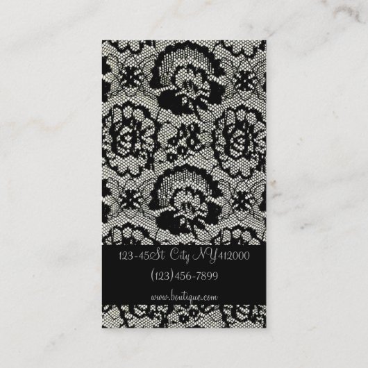 カフェパティシエのベーカリーのケーキ 名刺 (裏面)