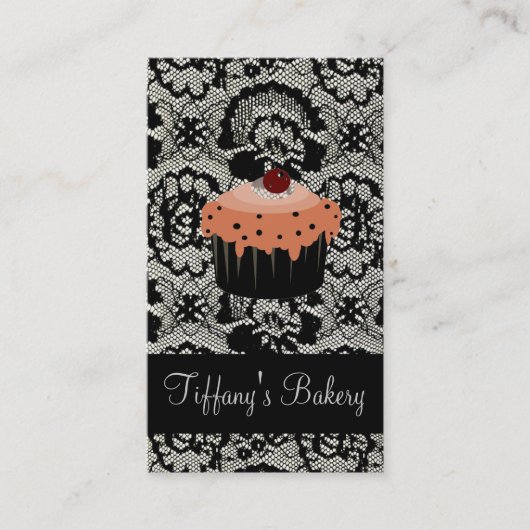 カフェパティシエのベーカリーのケーキ 名刺 (正面)