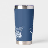 カフェパパーソナライズされたリ 保温保冷タンブラー (正面)