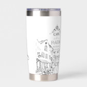 カフェパパーソナライズされたリ 保温保冷タンブラー (背面)