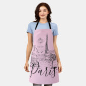 カフェパリエプロン エプロン (着用した状態)