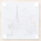 カフェパリガラスコースター ガラスコースター (裏面)