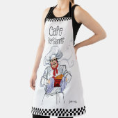 カフェパリジェンネフランスのファットシェフグルメ エプロン (インサイチュ)