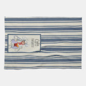 カフェパリジェンネフランスのファットシェフフランスのヴィンテージ キッチンタオル (横)