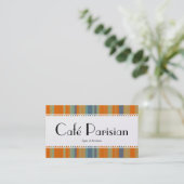 カフェパリジャン（スカロップ） - 03金ゴールドカード 名刺 (スタンド正面)