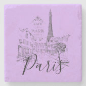 カフェパリストーンコースター ストーンコースター (正面)